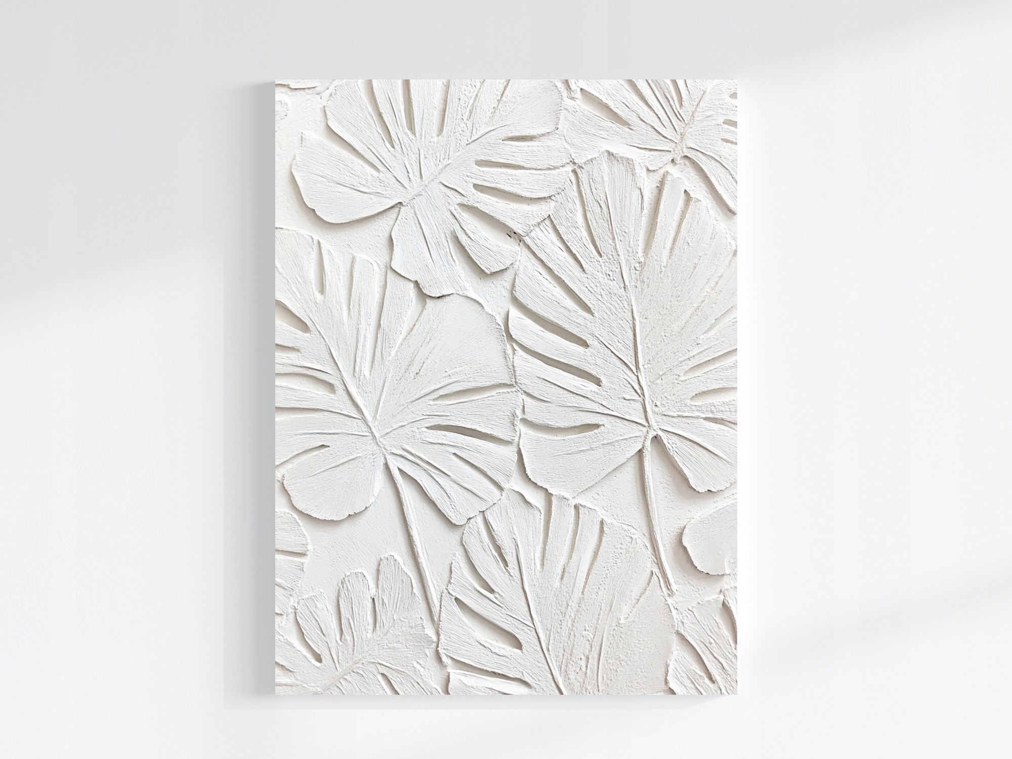 Obraz Na Plátně Canvas Reliéf Otisk Listy Monstera Palma 3D 60x80