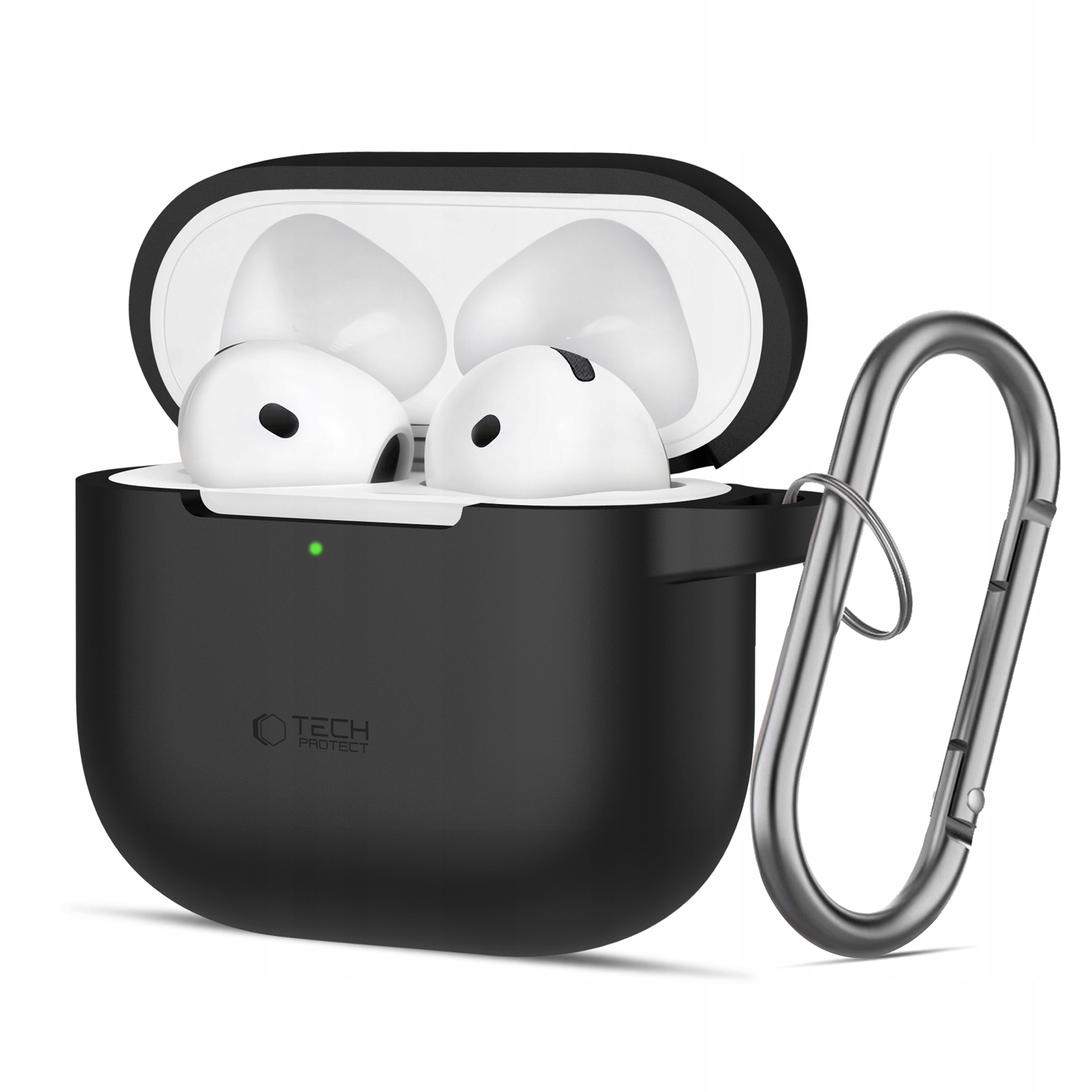 Tech- Protect Silicone Hook Apple AirPods 4 Black Tech- Protect
