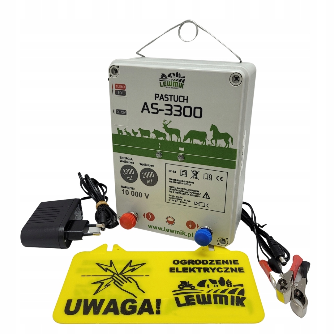 Elektrizátor bat-síť pastuch Lewmik As-3300 3,3J