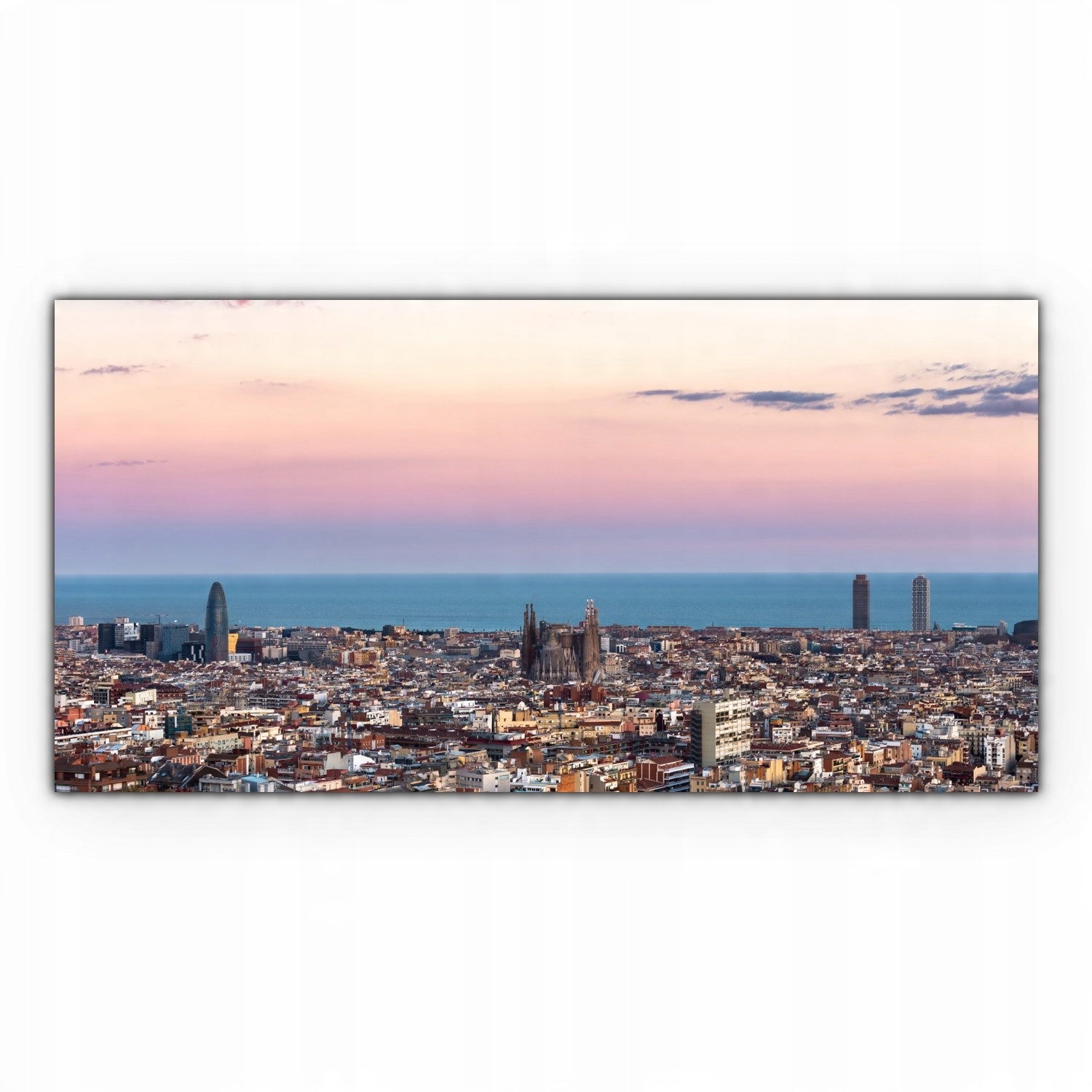 

Canvas na ramie na ścianę 100x50 Barcelona Miasto