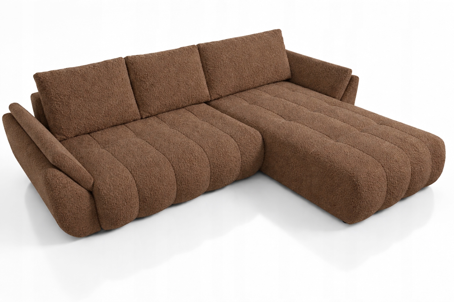 Univerzální Rohová Sedací Souprava s funkcí spaní Faro 283 cm Cappuccino