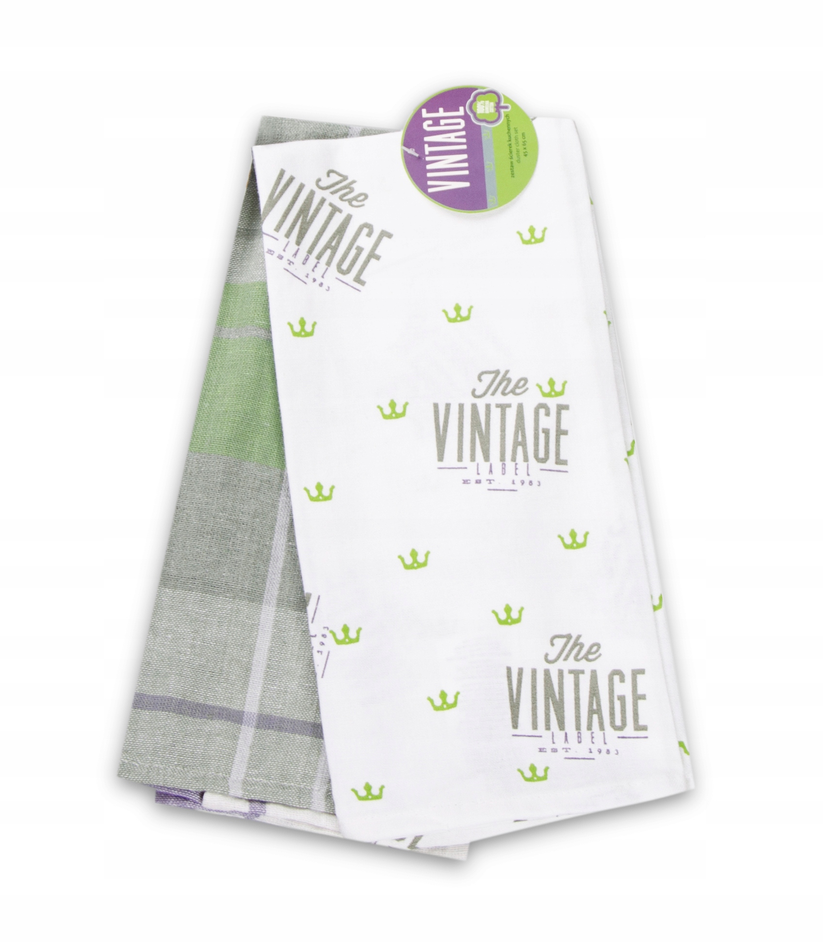 

Komplet Ścierk Kuchennych 2SZT Vintage Ścierka