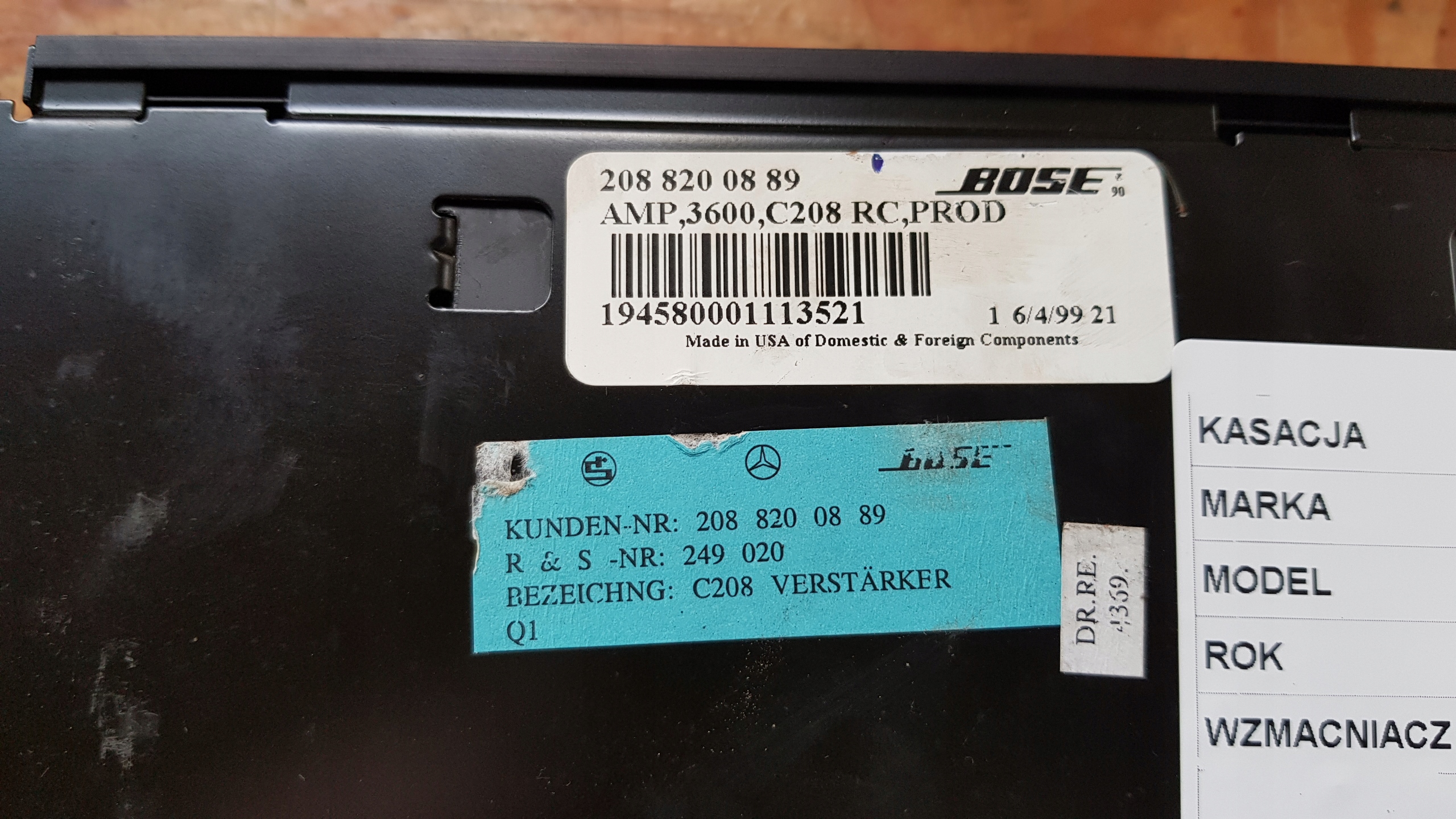 VERSTÄRKER BOSE 2088200889