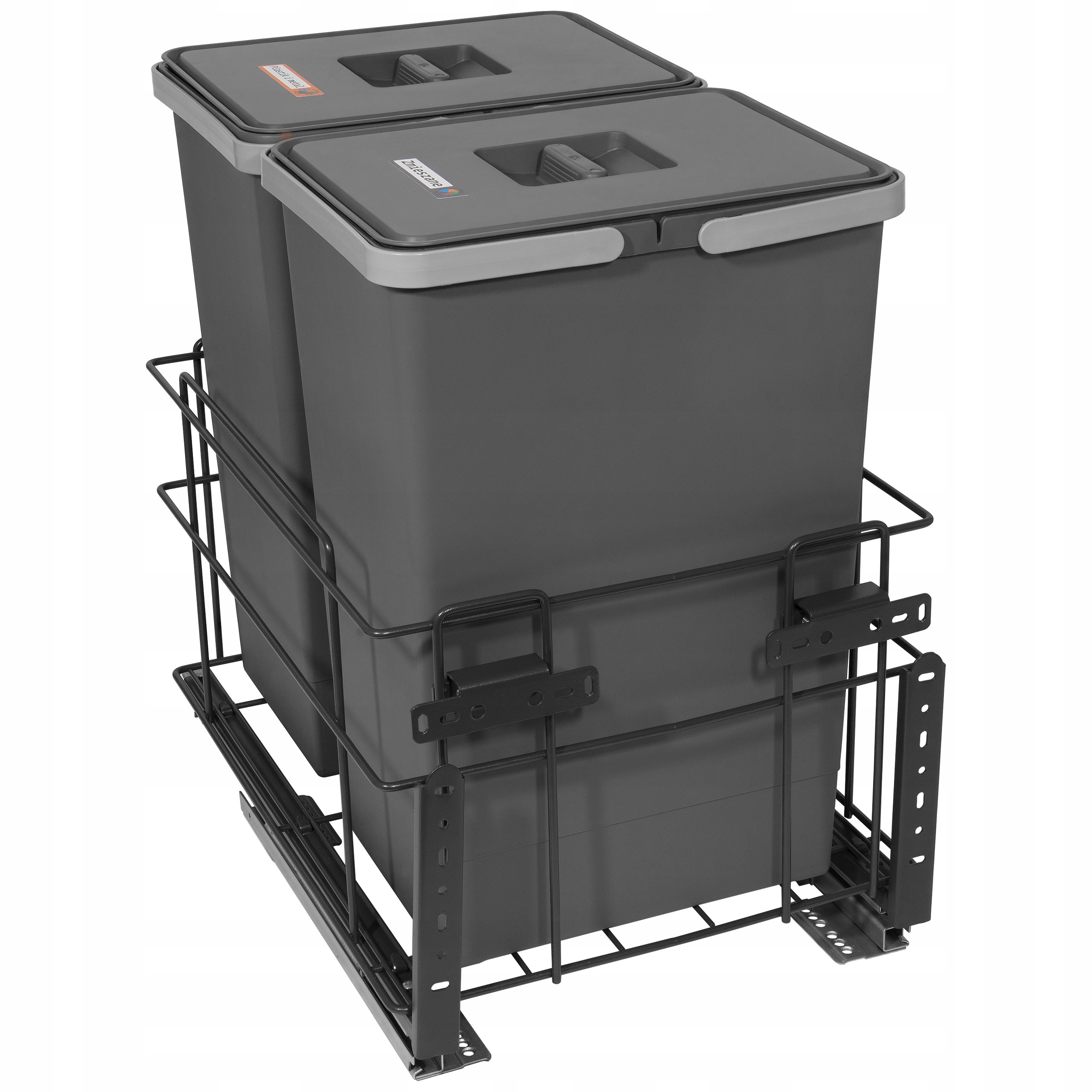 

Sortownik śmieci Square 40 soft close 2x24l 48 l