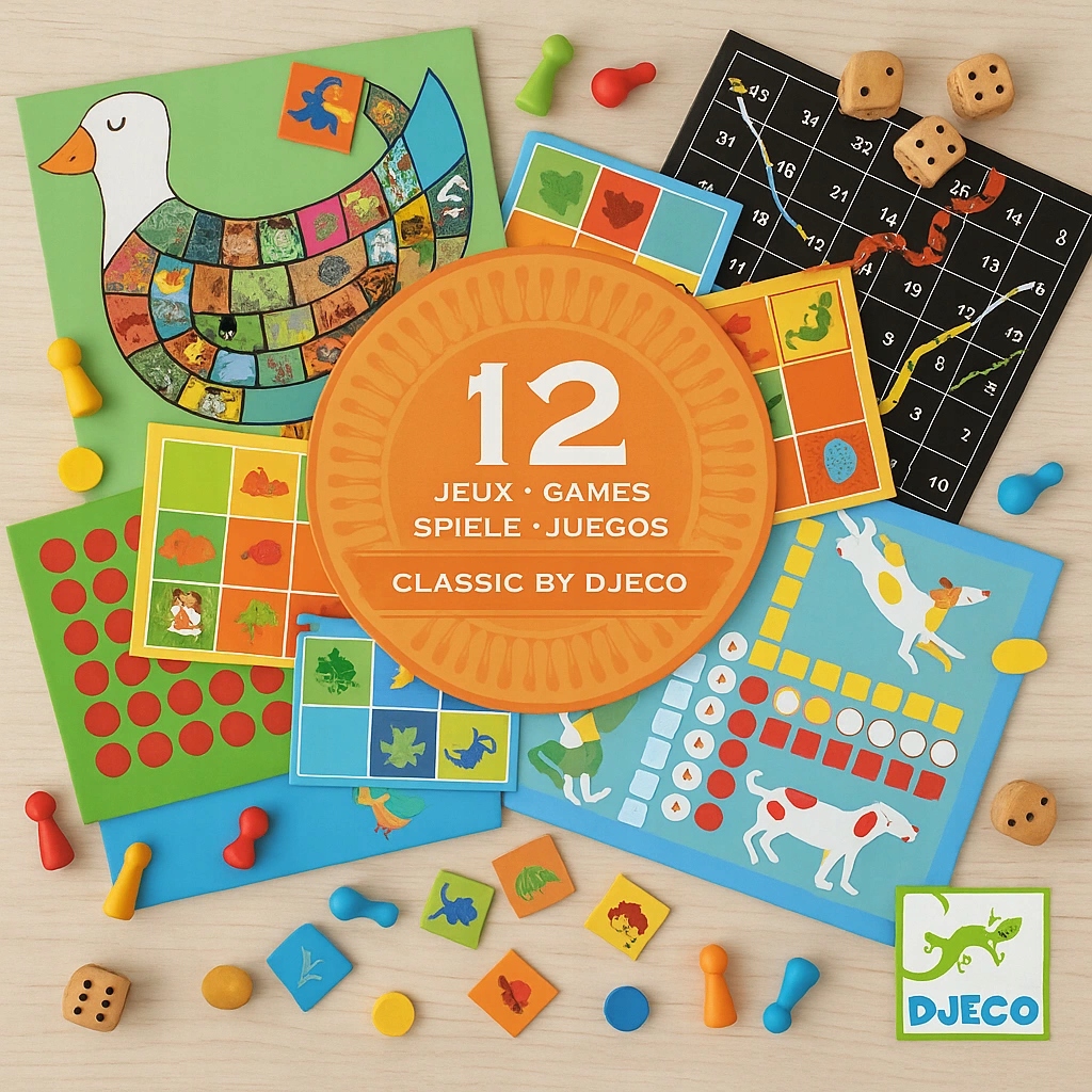 Zestaw 12 Gier Klasycznych Classic Box 4 Djeco