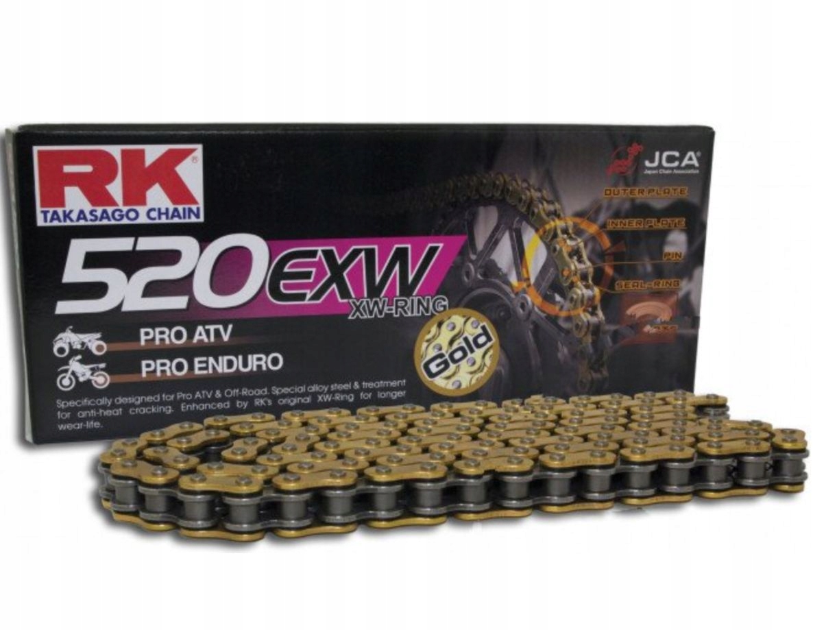 Hnací reťazec Rk 520EXW/100 Kawasaki Kef 300