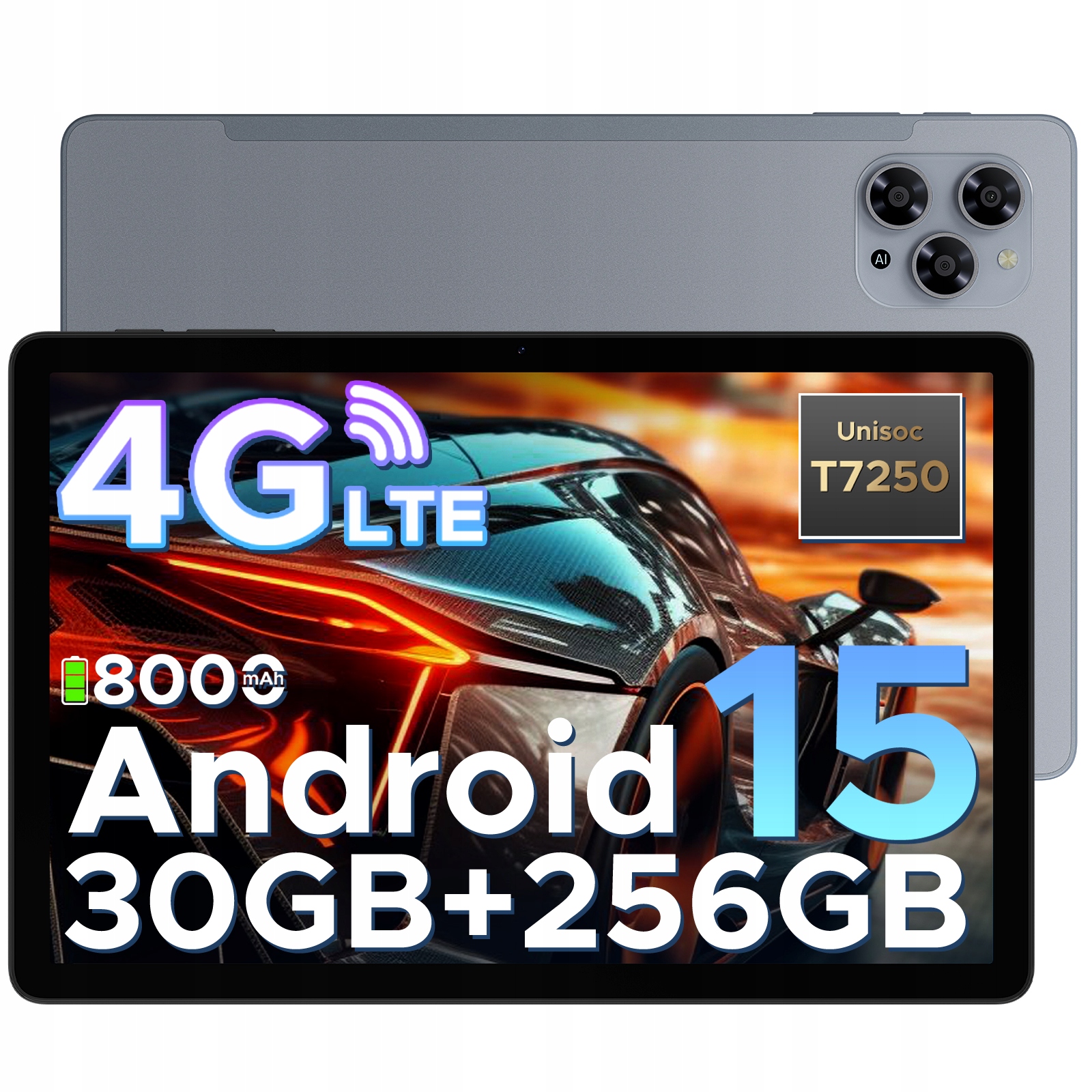 Doogee TabG6 11" Hd+ 90Hz, 30+256GB, 8000mAh, Dual Sim, Android 15, GPS/OTG/4G Lte