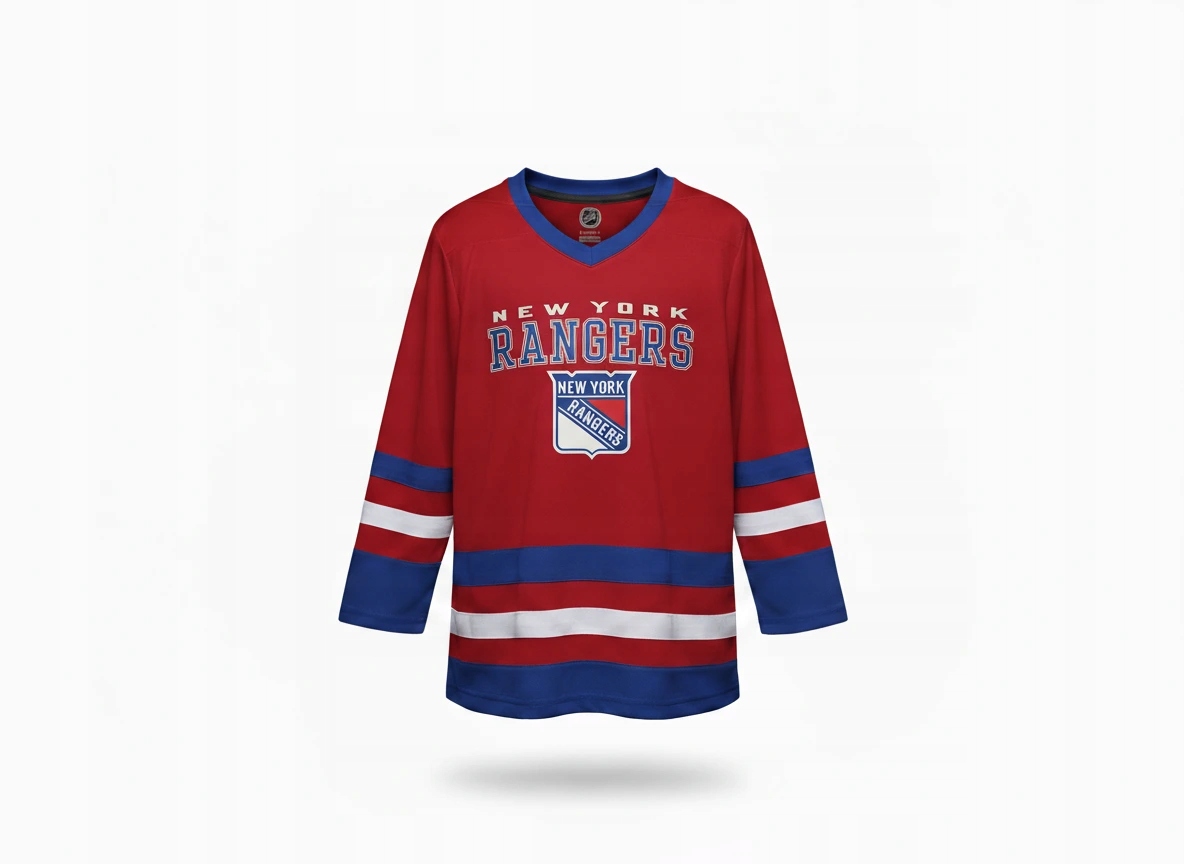 Dětský dres New York Rangers Nhl Fashion Hockey Jersey Velikost: Dětské M