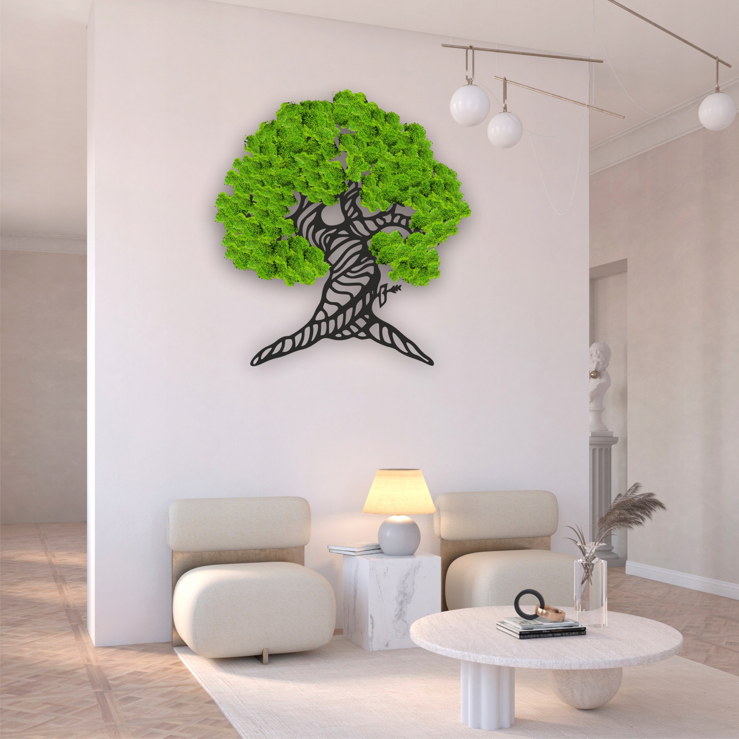 ŻYWY OBRAZ DRZEWKO SZCZĘŚCIA ŻYCIA 59x68 Bonsai Marka inna