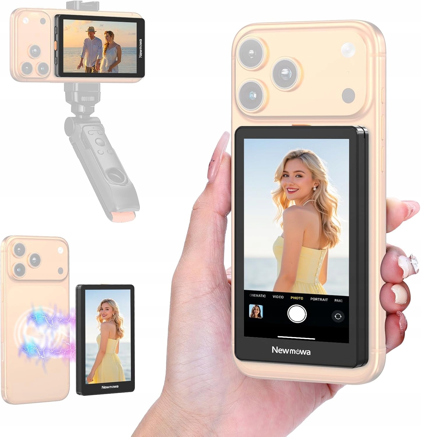 Náhledový Monitor Newmowa PH02 Max-nmw Dotykový Displej Pro Bluetooth Selfie