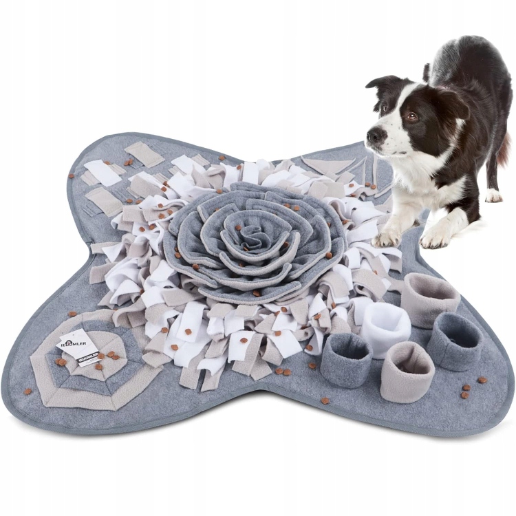 Čuchová podložka pro psa XXL velká šedá 68x68 cm