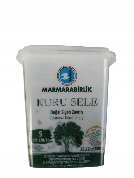

Suszone tureckie czarne oliwki Kuru SELE-800g S