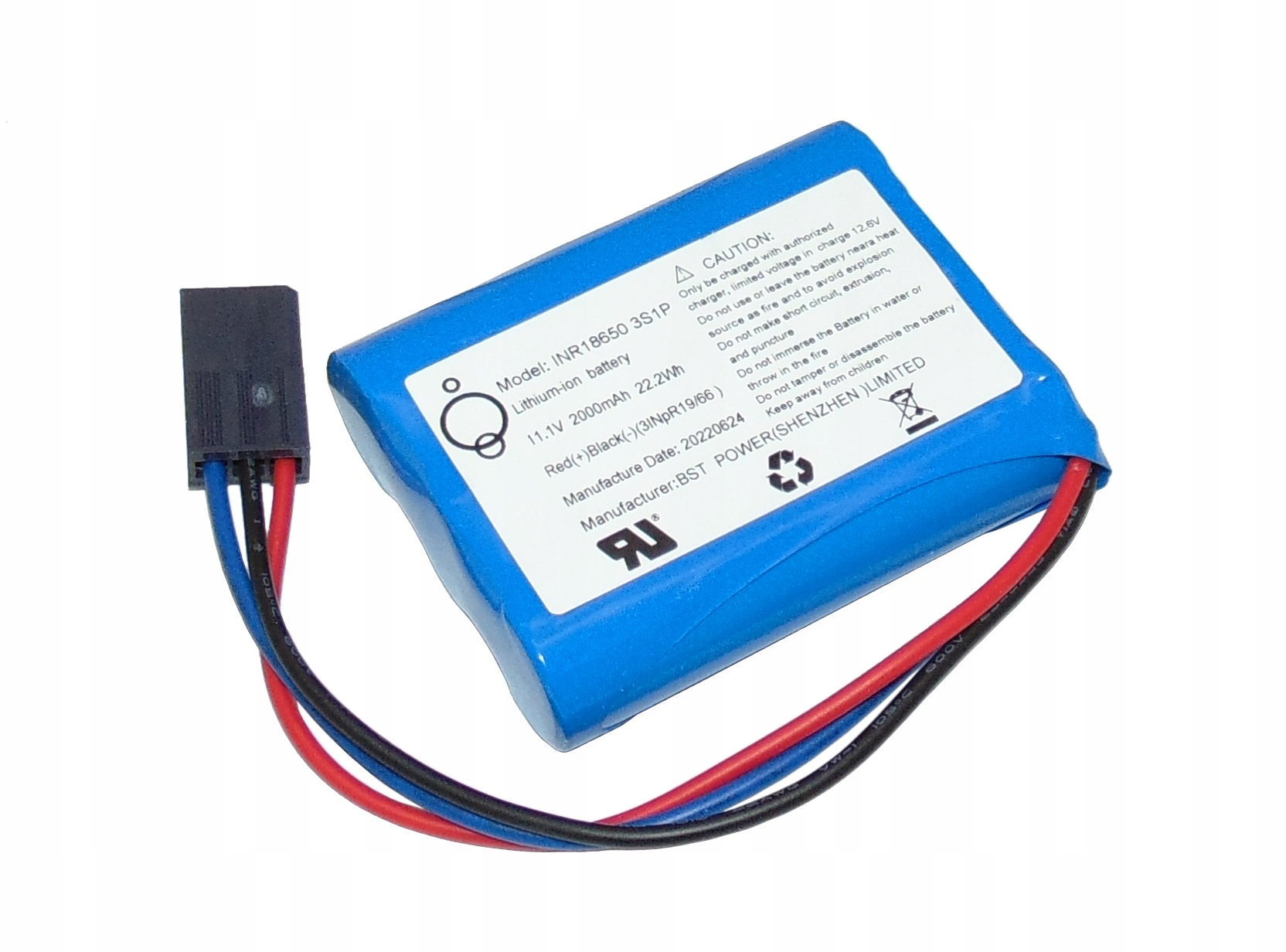 

Akumulator 3S1P 18650 Bst 2000 mAh 11,1V Pakiet