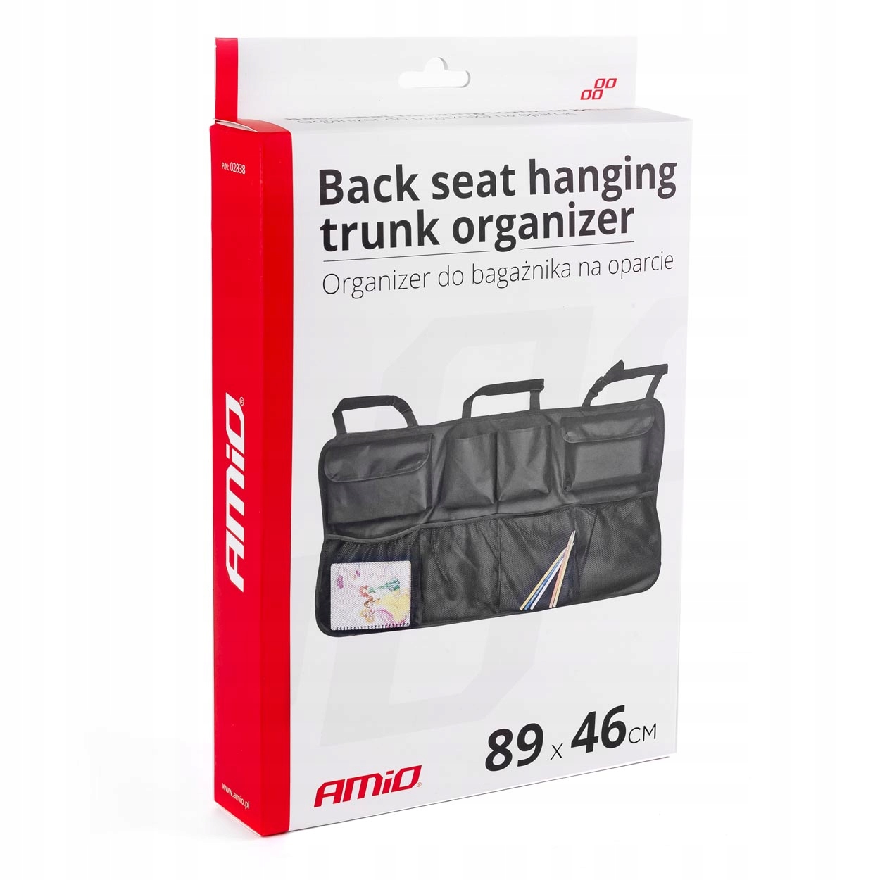 ORGANIZER DO BAGAŻNIKA AUTA NA SIEDZENIE OPARCIE Producent Amio