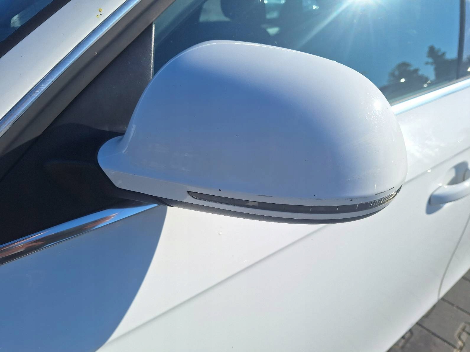 door complete left front + mirror UK AUDI A4 B8 LY9C