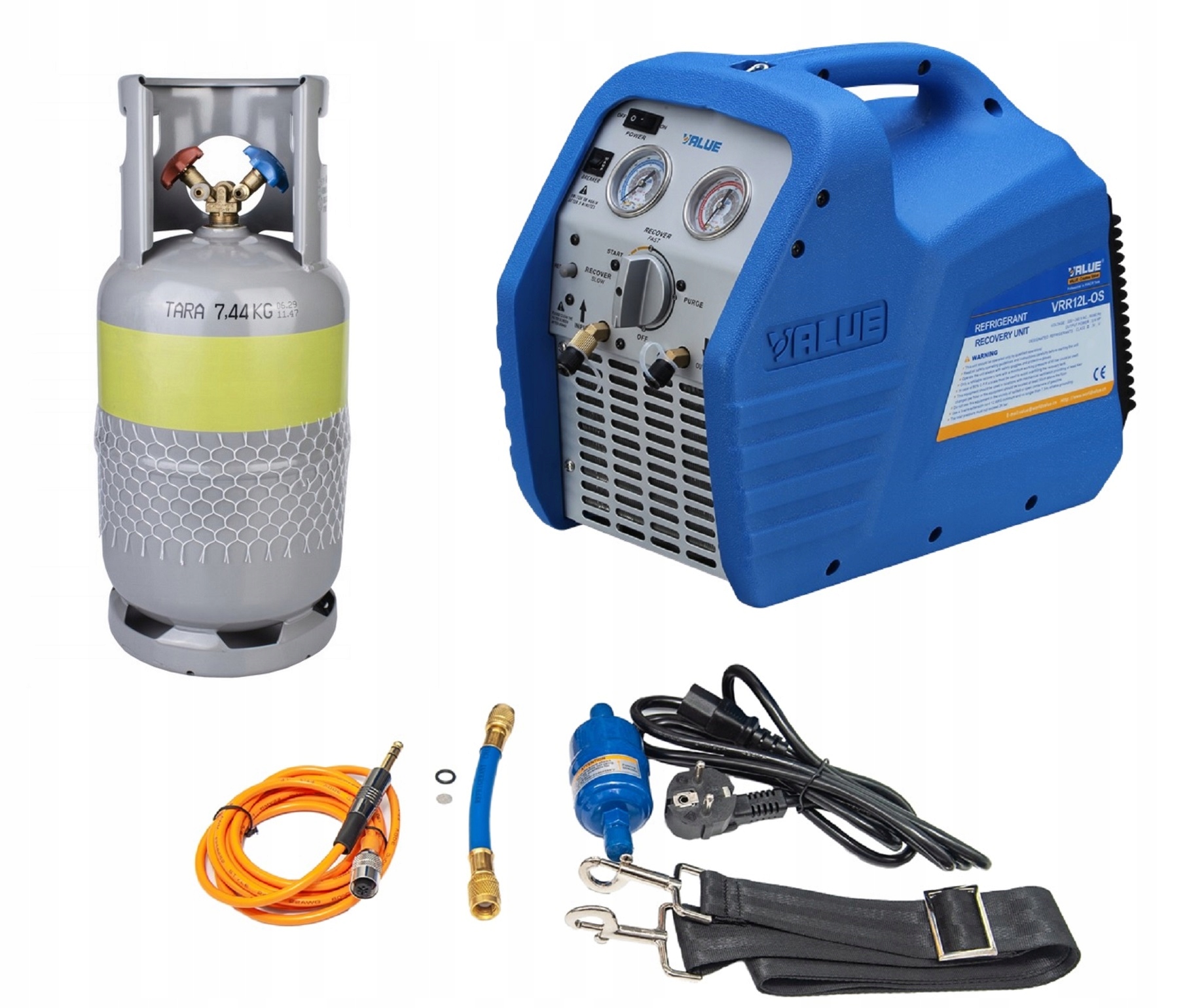 Stanica na spätné získavanie chladiaceho činidla z fľaše