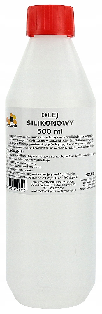 

Olej Silikonowy 500ml Smar Do Uszczelek Bieżni Gum