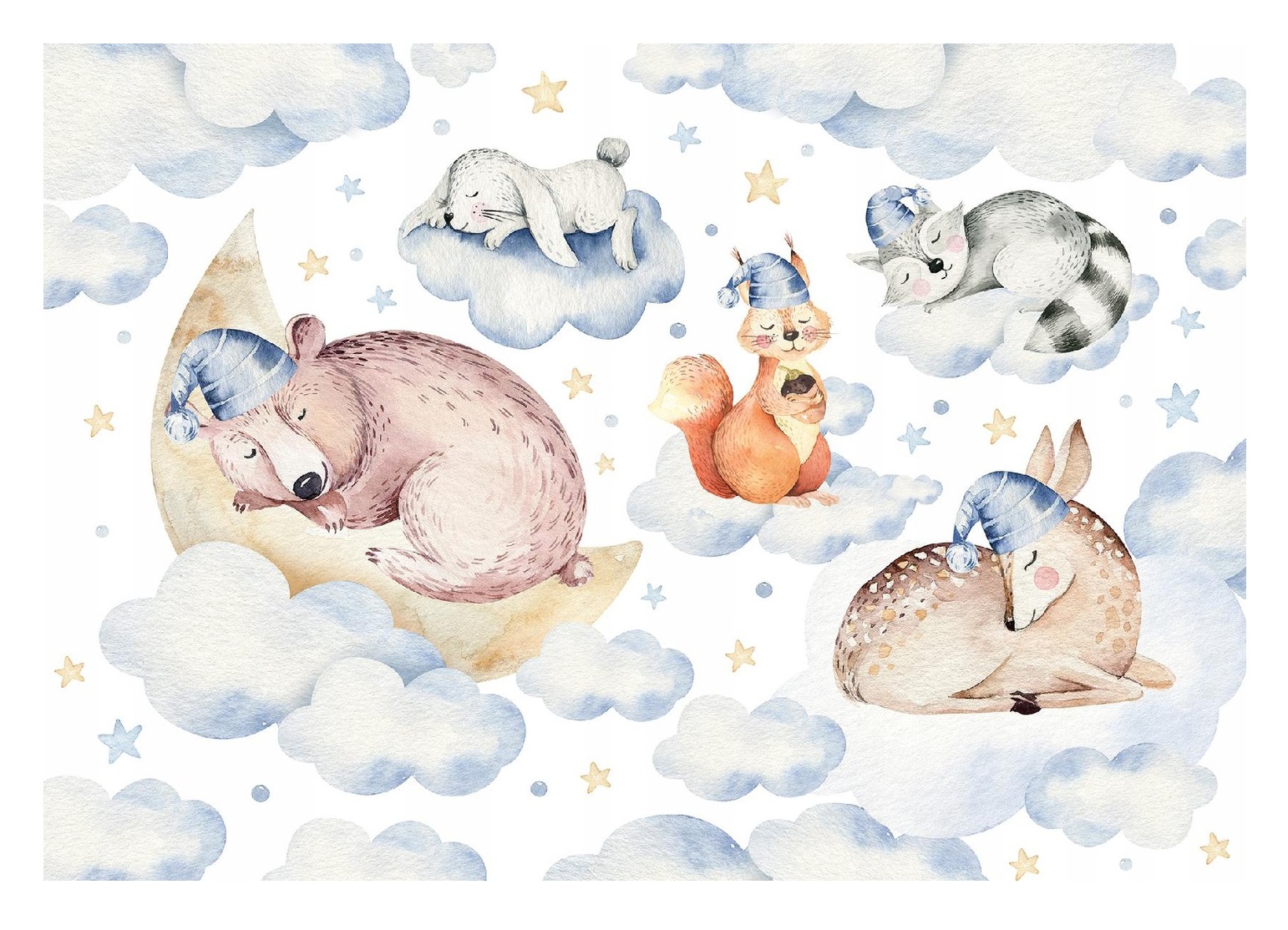 Fototapeta Skandinávské Lesní Zvířata 416x254