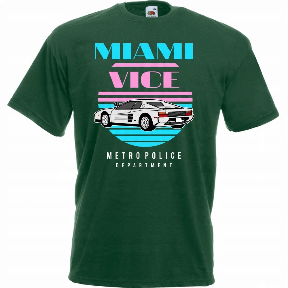 

Koszulka Miami vice auto samochód XL butelkowa