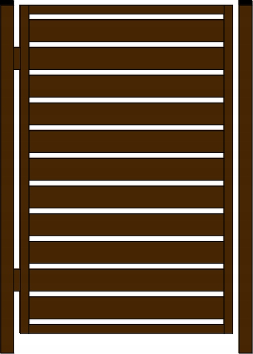 FURTKA PALISADA 100 brązowa - 1,00/1,50 m