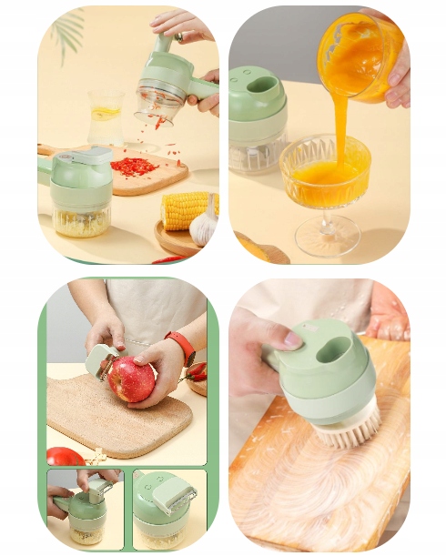 1xMASZYNKA DO KROJENIA WARZYW USB 4W1 Kod producenta 4525232