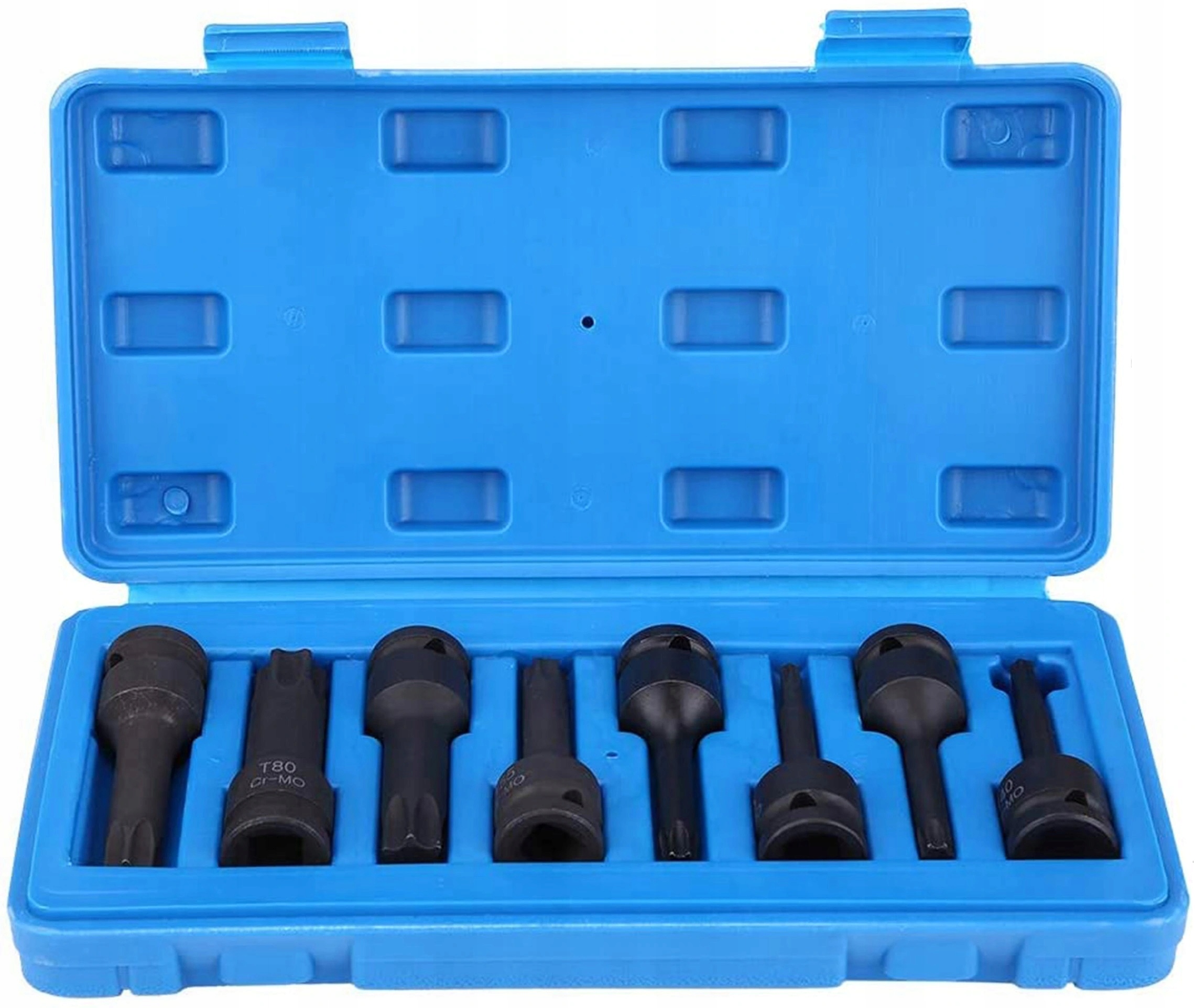 KLUCZE WPUSTOWE TRZPIENIOWE UDAROWE TORX 1/2 T30-T80 NASADKI 78 MM 8 EL Kod producenta V08052