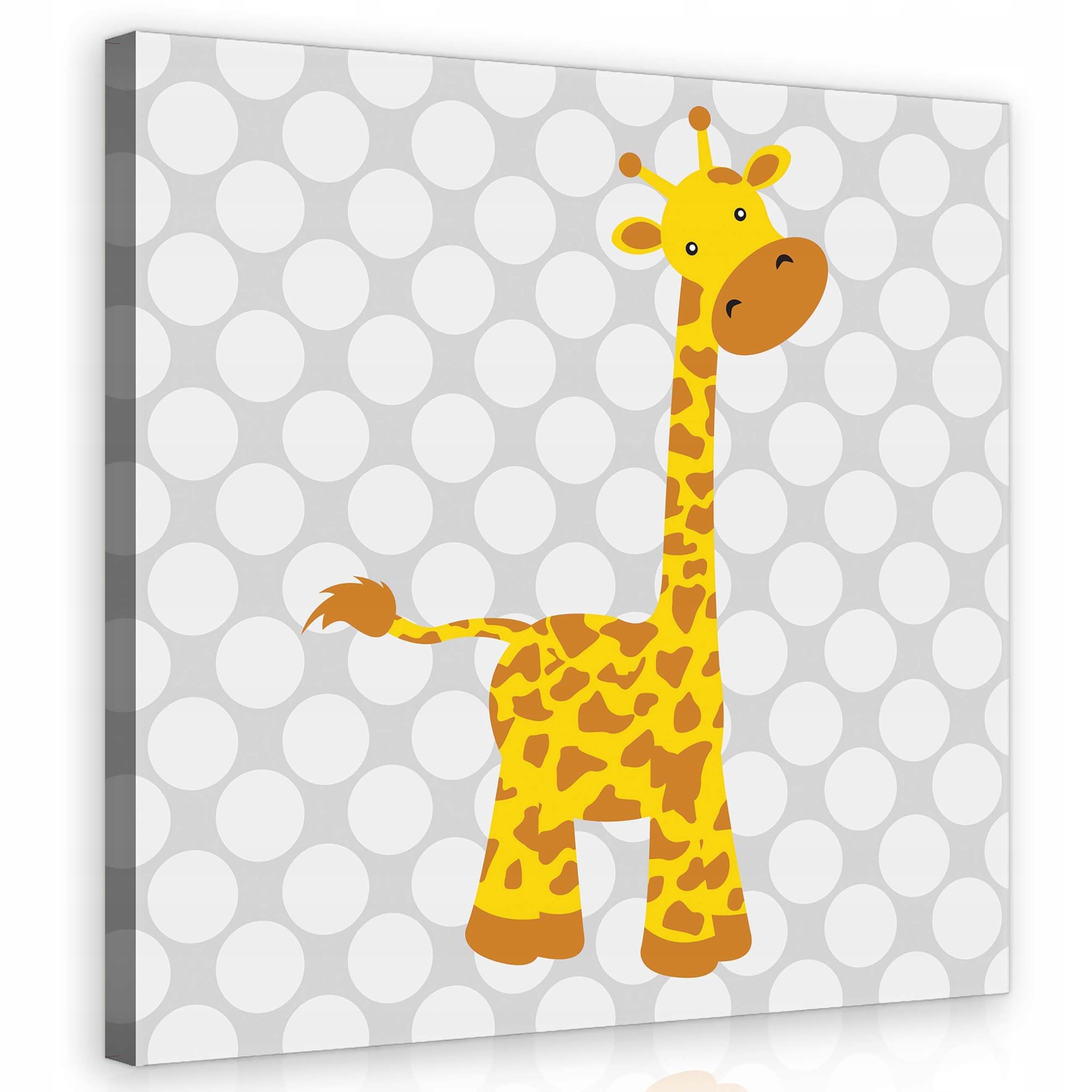 Obraz 80x80 Sladká žirafa dětský kreslený skvrnitý veselý jednoduchý