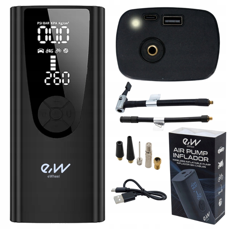 Dárek K Vánocům Elektrická Automobilová cyklistická pumpa EW2.0 9000 mAh