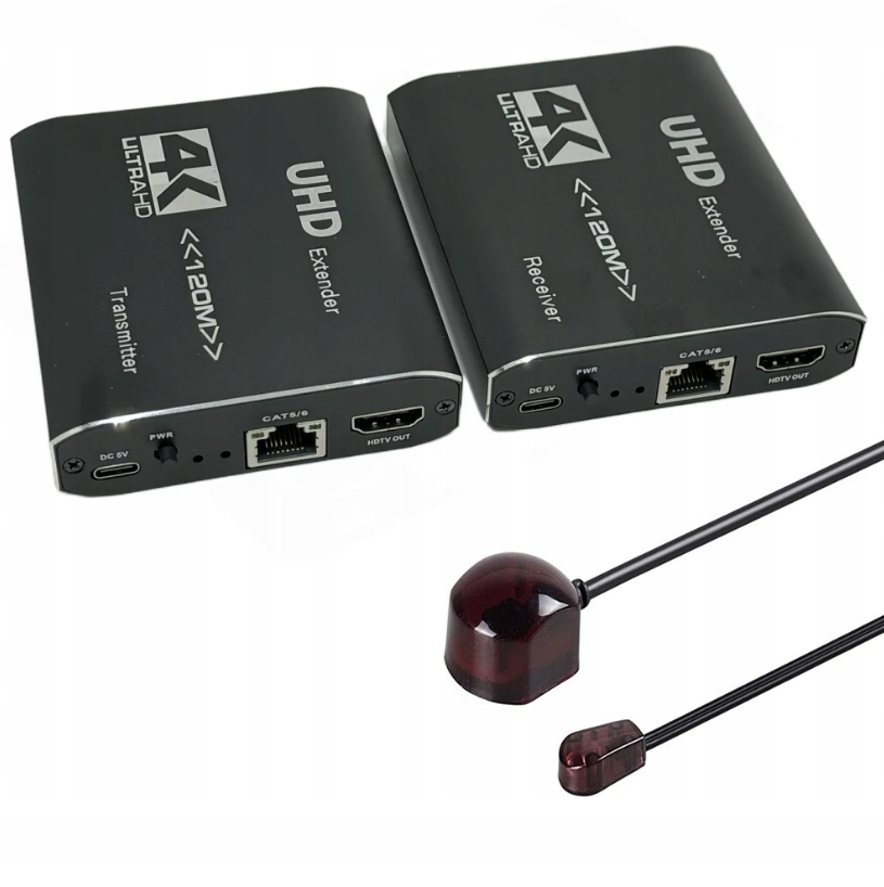Extender Převodník Hdmi Lan Šroubovák RJ45 120M Ir kat 6e 7e