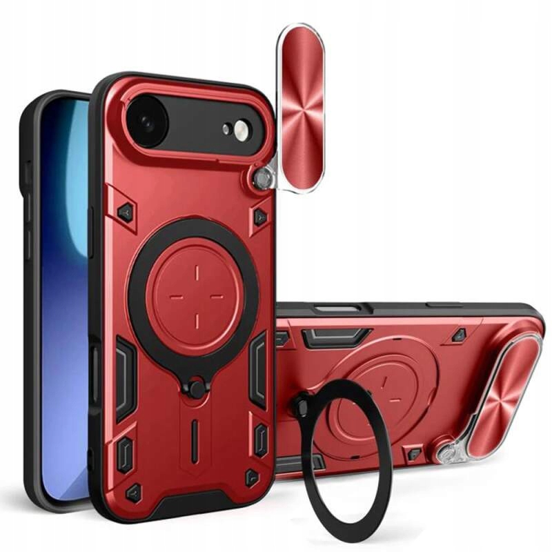Techsuit etui CamGuard Pro do iPhone'a 17 Air czerwone