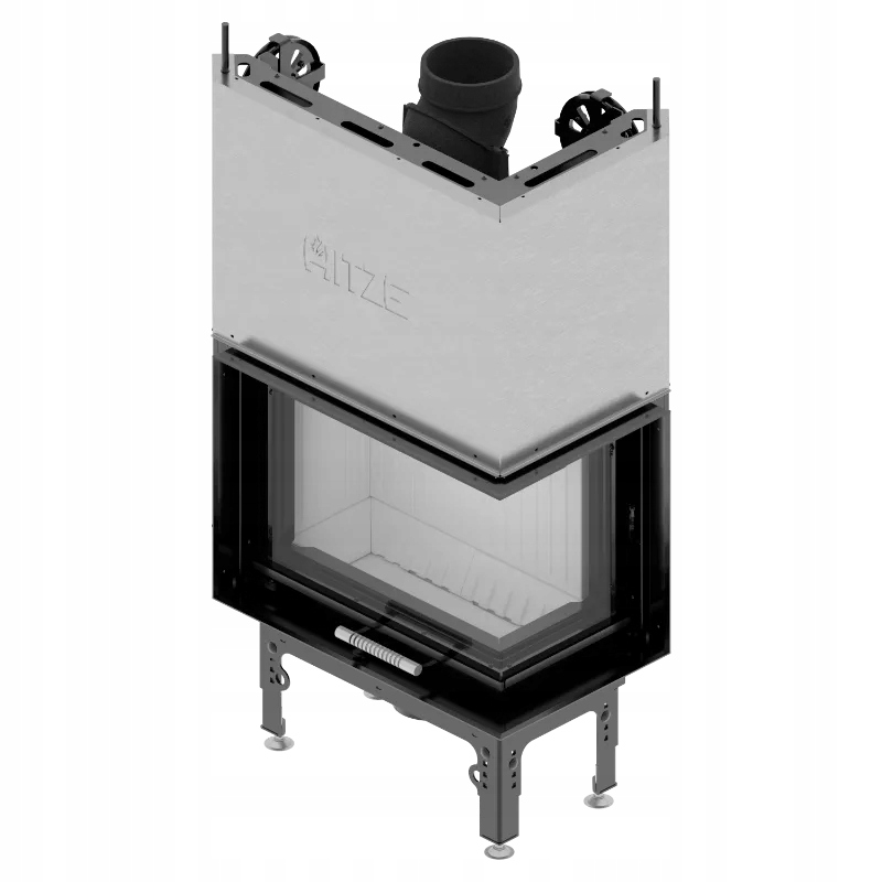 Krbová vložka s rohovou gilotinou Kominek HST59x43.RG pravá