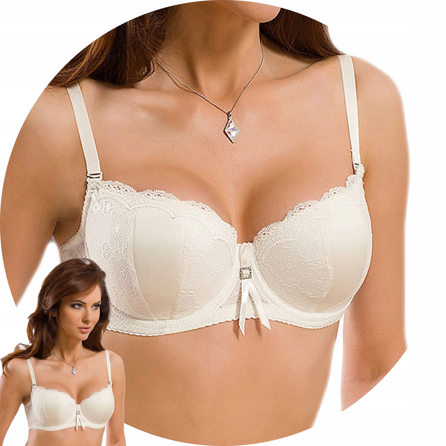 Podprsenka balkonetka Vena VB-118 ecru 70H