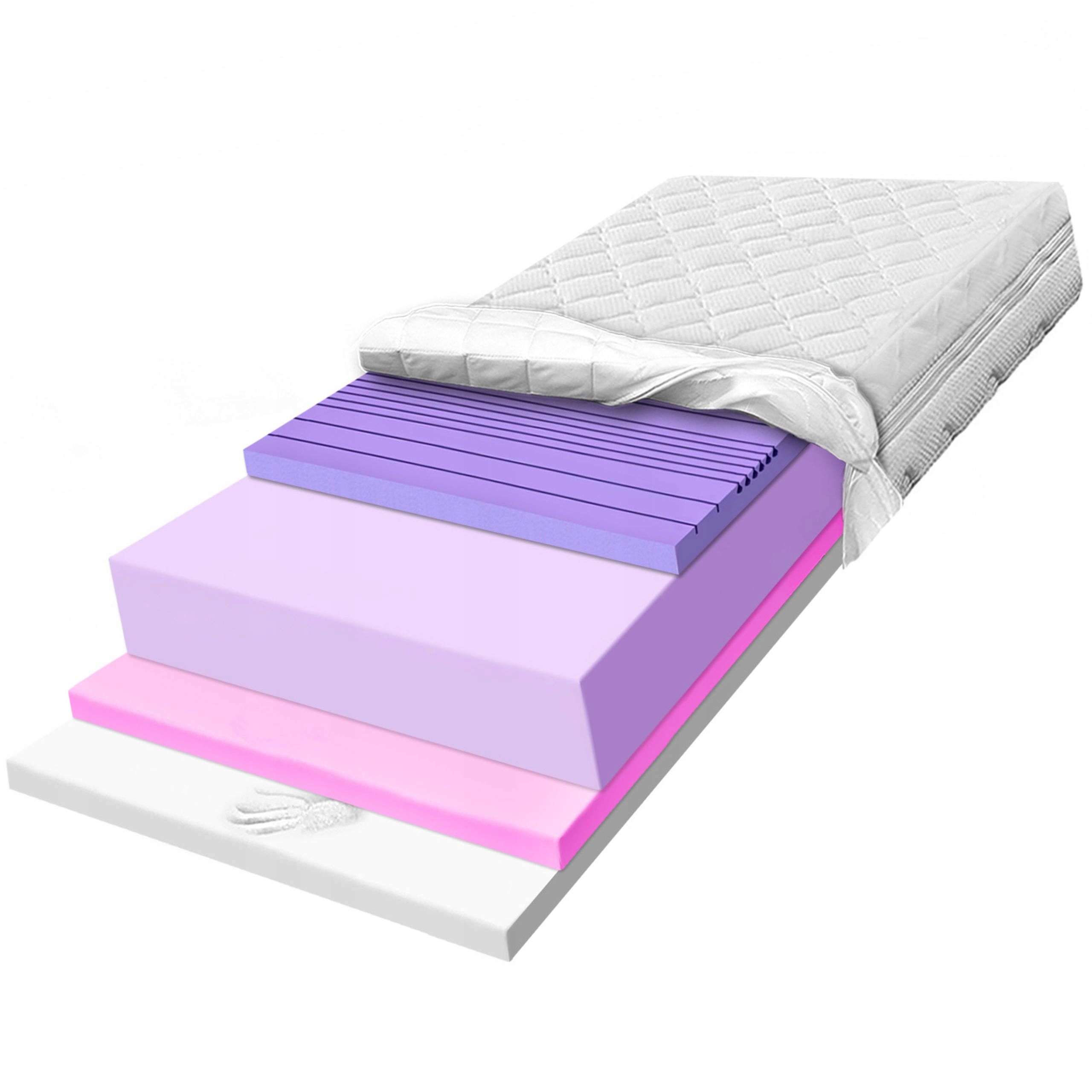 Matrac 180x190 vyrobený z pamäťovej peny H3 H4 viskóznej farby, stabilný, tvarovaný, odolný, 22 cm