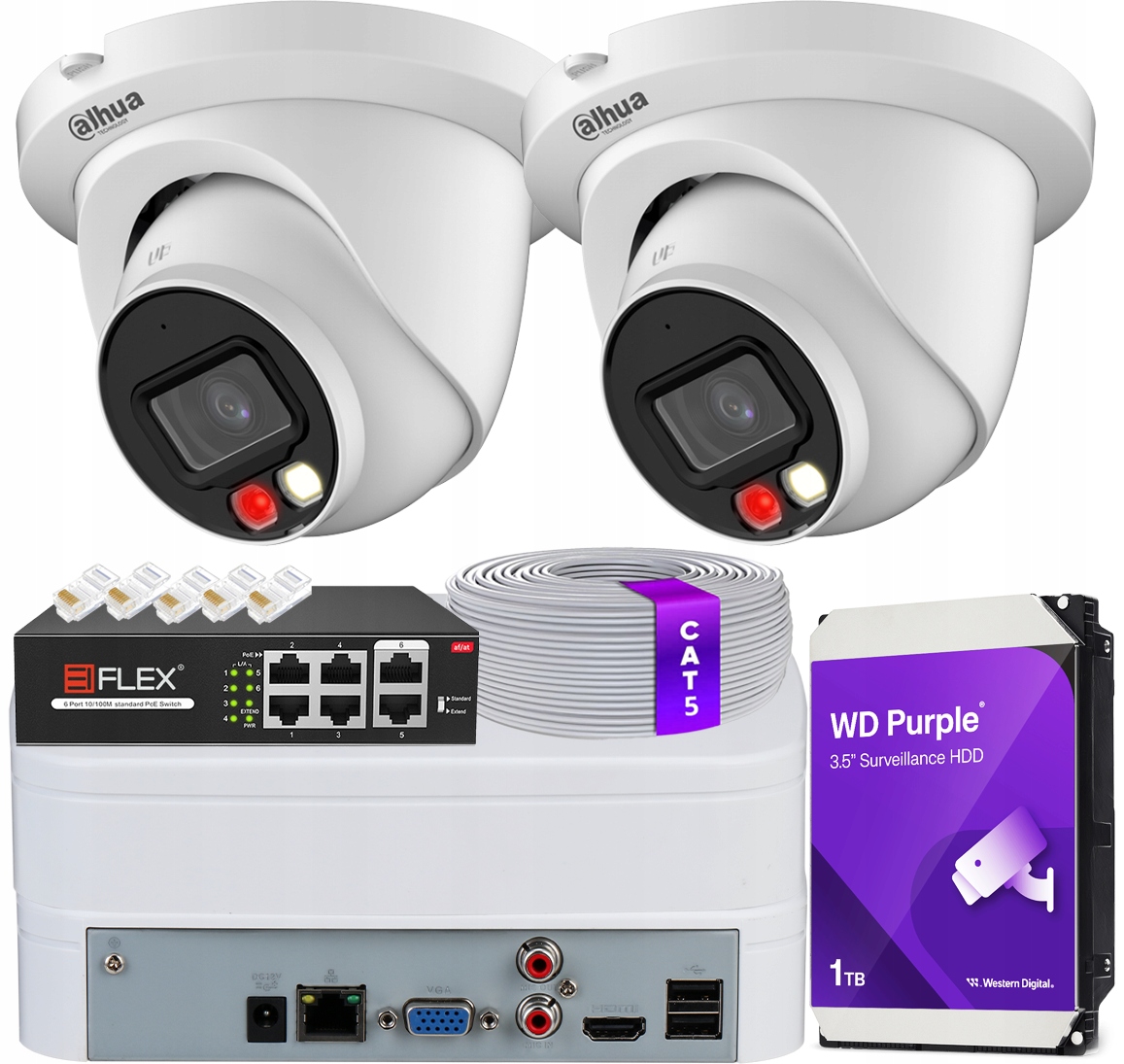 Monitorovací sada 2 kamer PC-HDW2849TM-S-IL-0280B 8Mpx Smart Dual Light