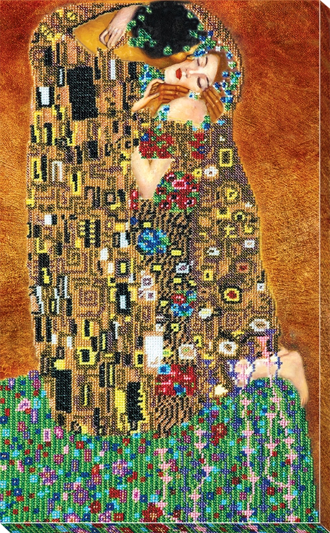 Sada na vyšívání korálků "The kiss" Diy sada korálků