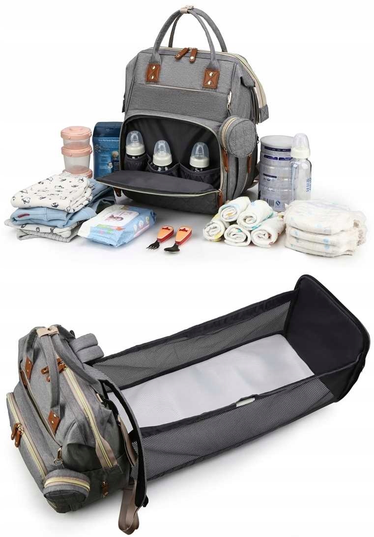 PLECAK PRZEWIJAK ORGANIZER TORBA POJEMNA DO WÓZKA Wysokość 43 cm