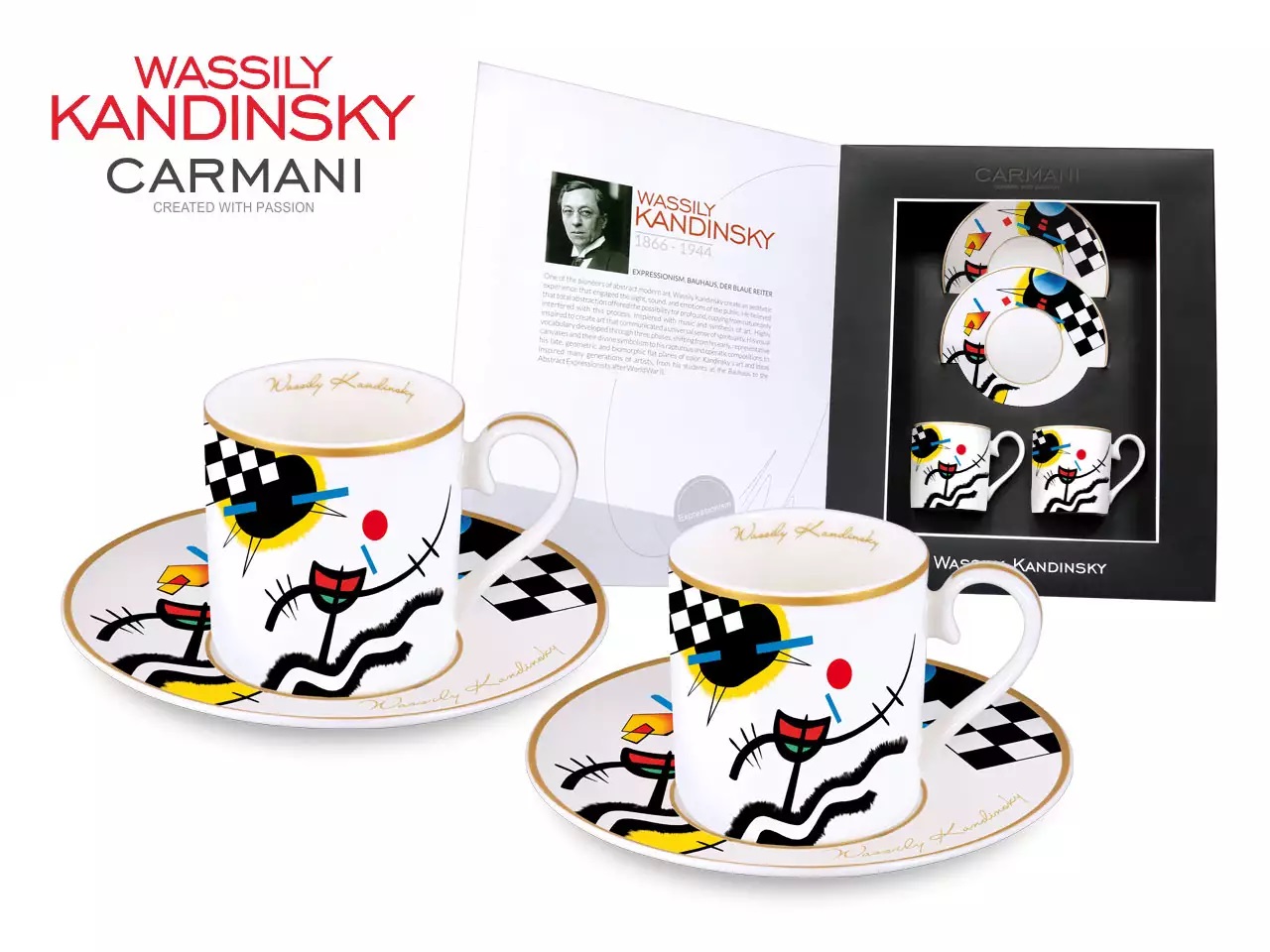 

Komplet 2 Filiżanek do espresso Kandinsky 120ml