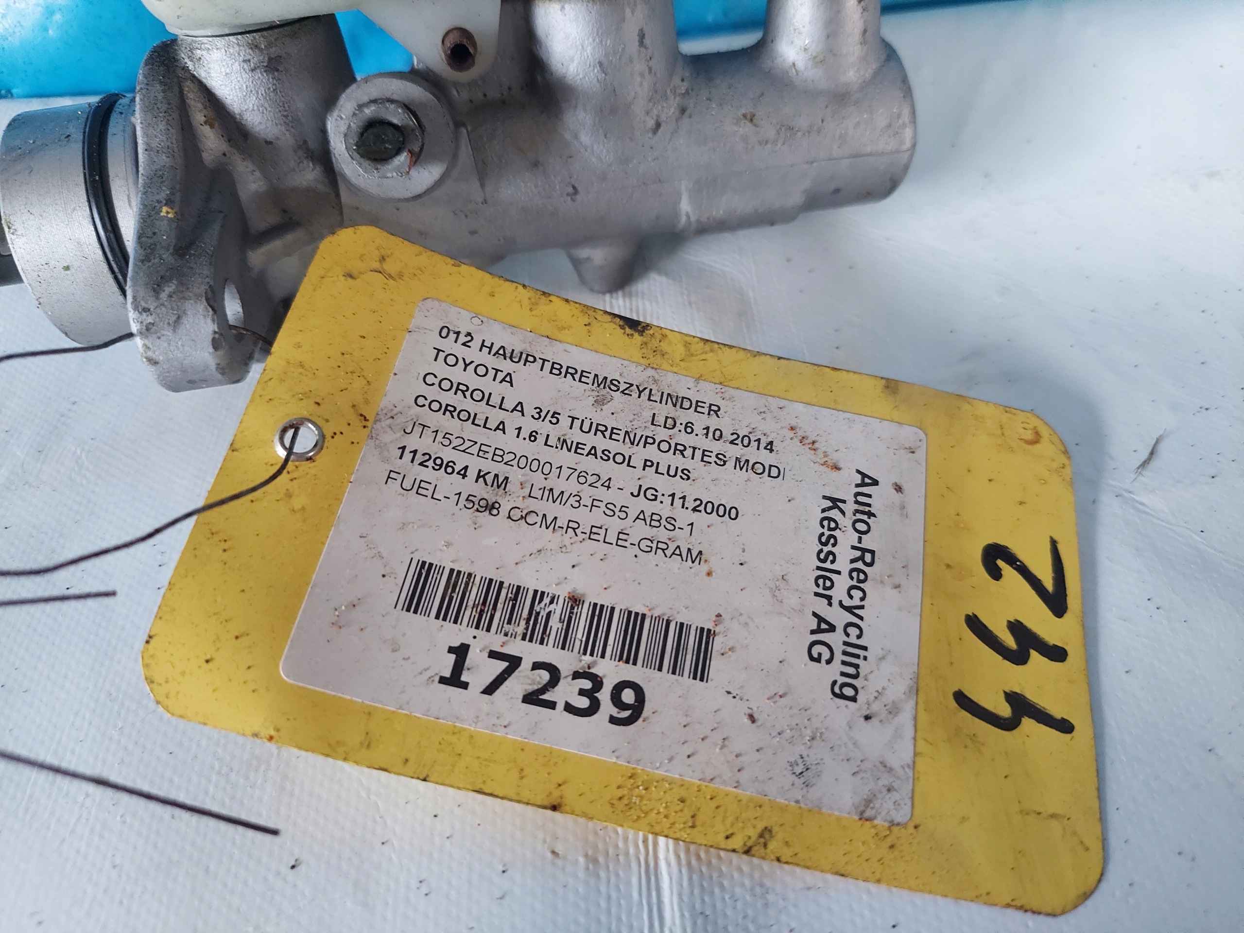 Servo frein COROLLA E11 1.6 B AISIN