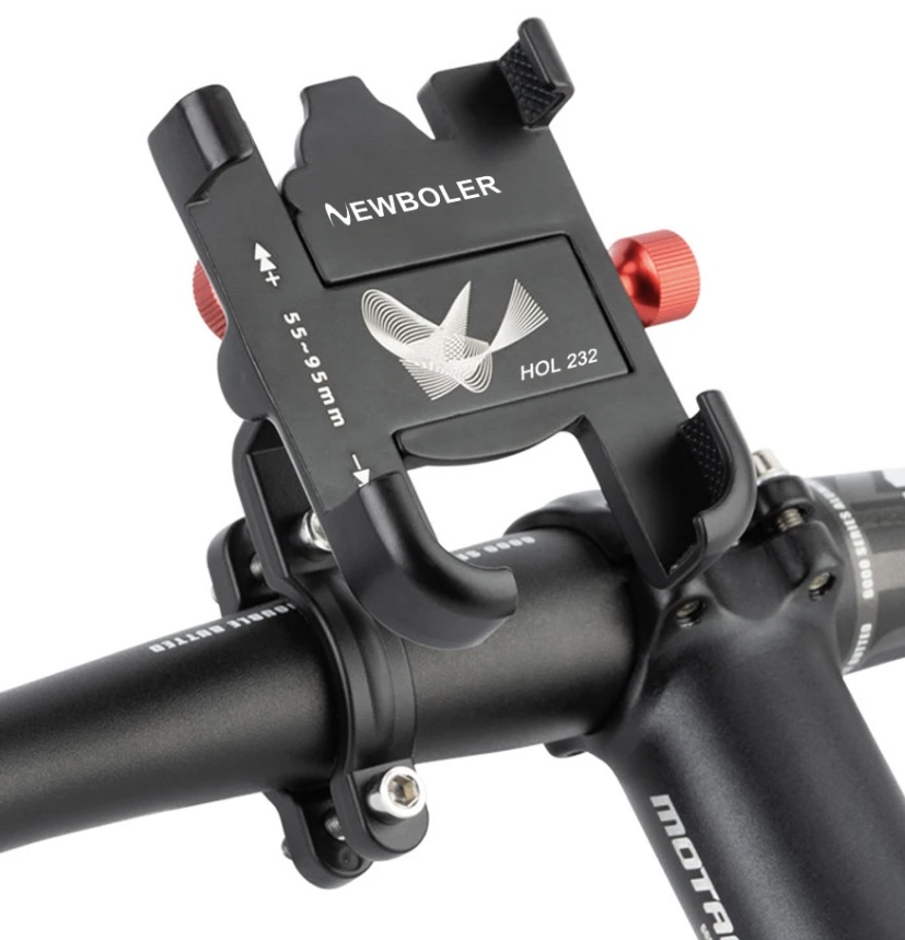 UCHWYT ROWEROWY NA TELEFON 360° REGULOWANY Z ALUMINIUM