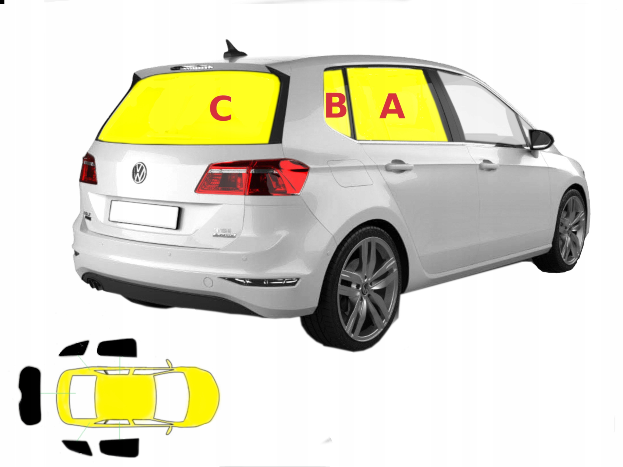 Špeciálne závesy Vw Golf Sportsvan