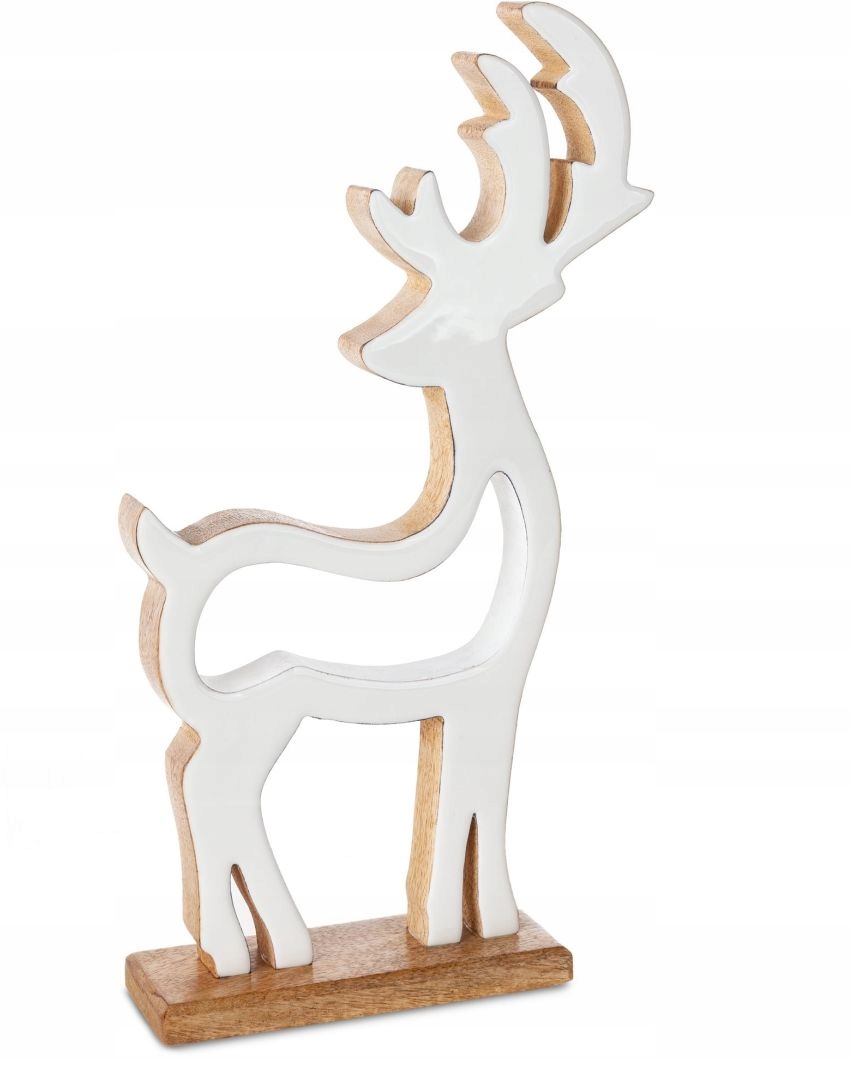 RENIFER FIGURKA NA ŚWIĘTA 31 CM OZDOBA ŚWIĄTECZNA