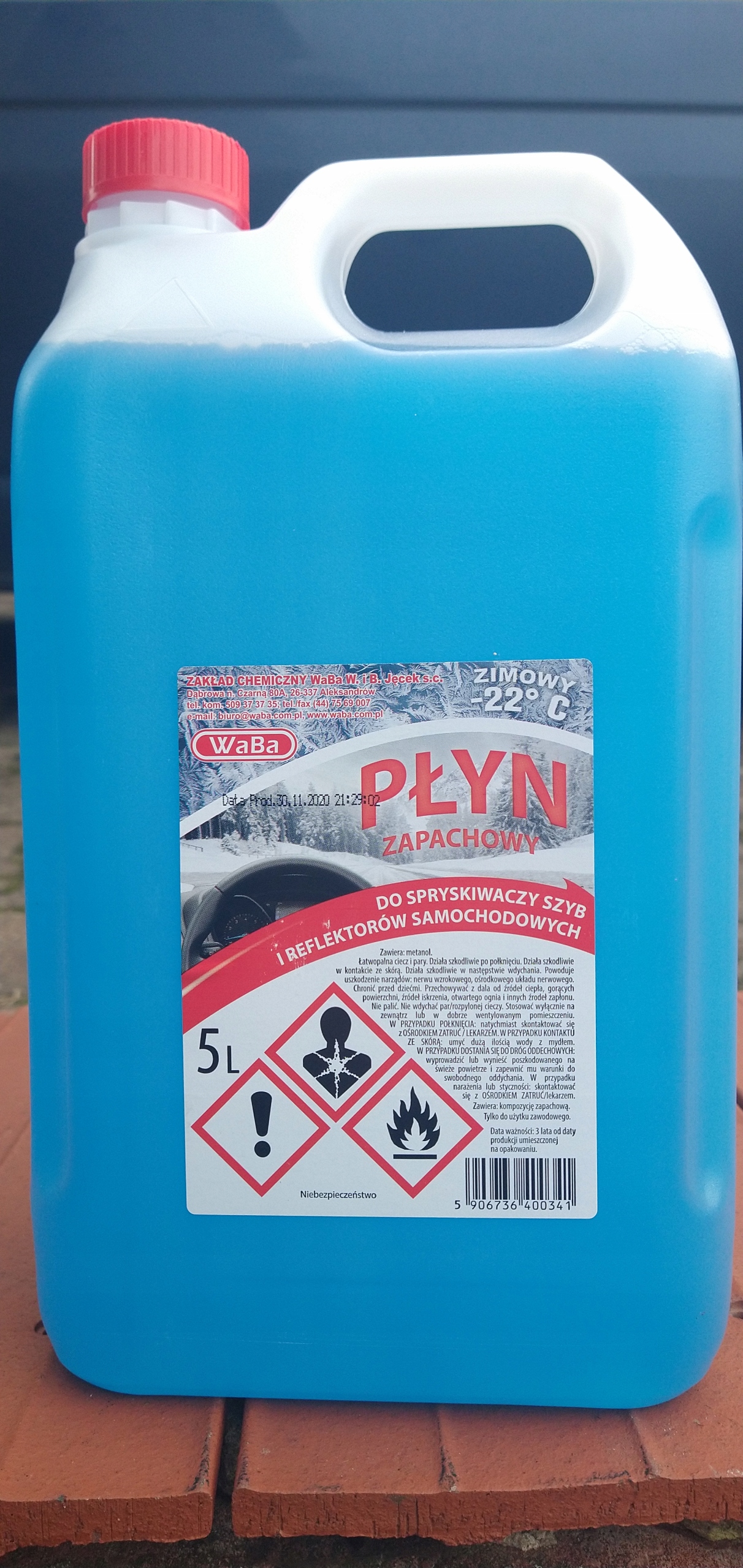 

Płyn do spryskiwaczy zimowy -22* C 5L dla firm