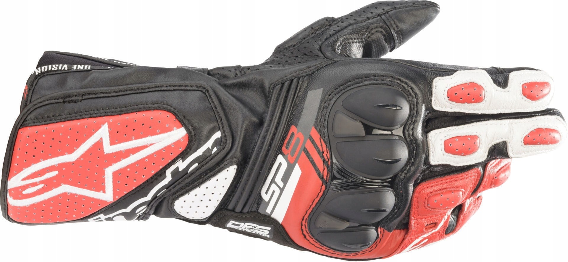 Rukavice Alpinestars SP-8 V3 Black/White/Red XXL