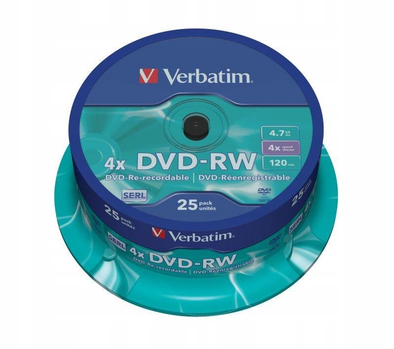 Verbatim Dvd-rw Verbatim 4x 4.7GB (Cake 25) Matt S
