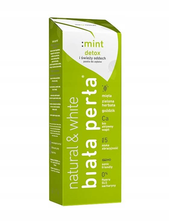 

Biała Perła Natural Mint wybielająca pasta bez flu