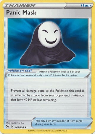 Karta Pokemon Tcg Panic Mask (165/196) Item