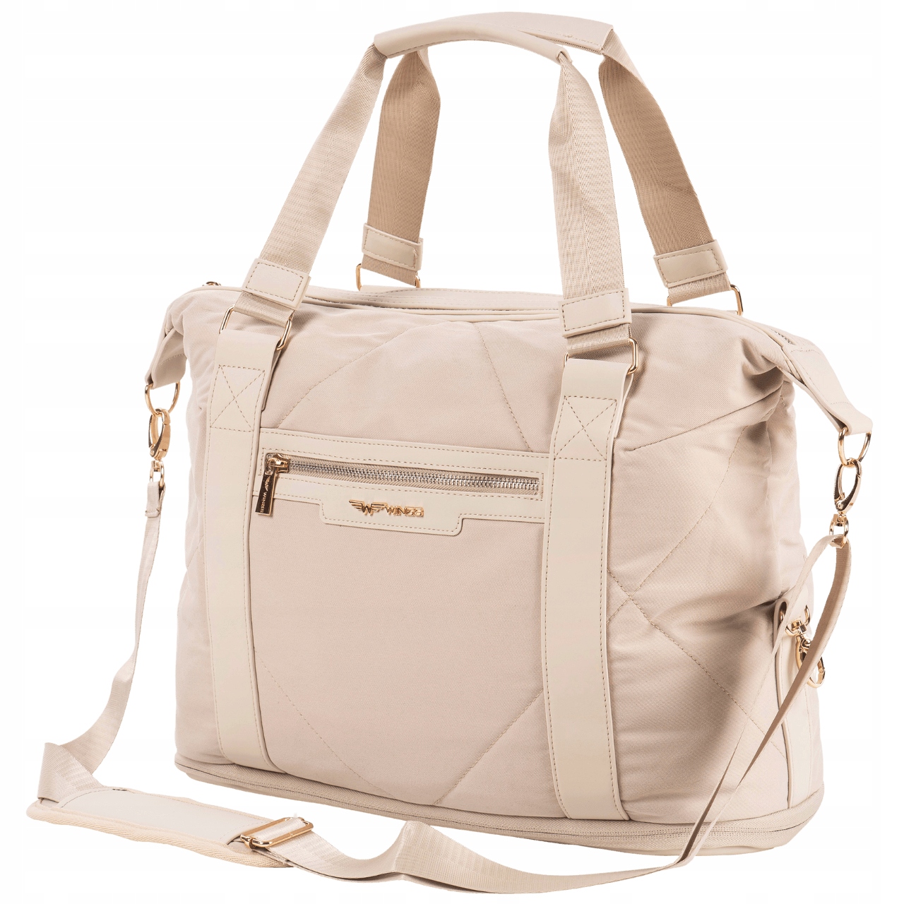 Příruční taška do letadla Wings Turistické cestovní zavazadlo Béžová, prostorná