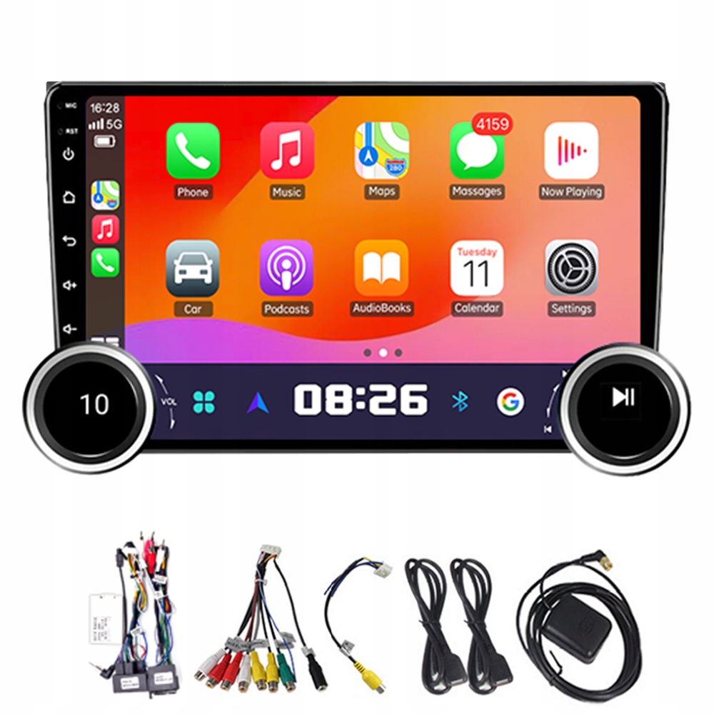 2Din Android 13 Autorádio do auta pro Audi A4 B8 B7 B6 S4 RS4 2000-2009 s Carplay a Gps