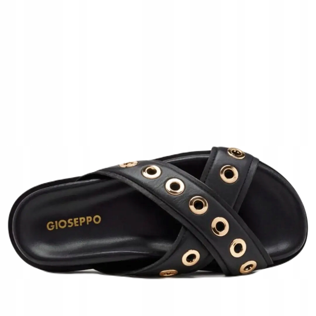 Nazouváky pantofle Gioseppo 775095-P hlies black 38, černá