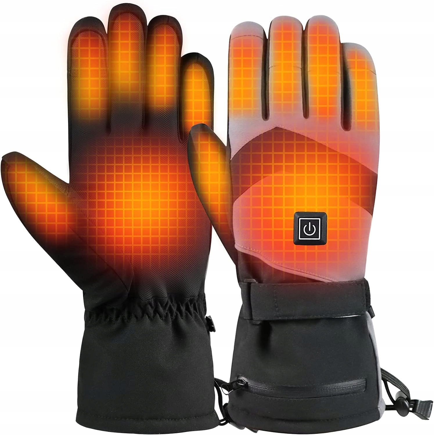 Rękawice ogrzewane akumulatorowe 7,4V 3 tryby baterie kabel Unisex roz. M/L